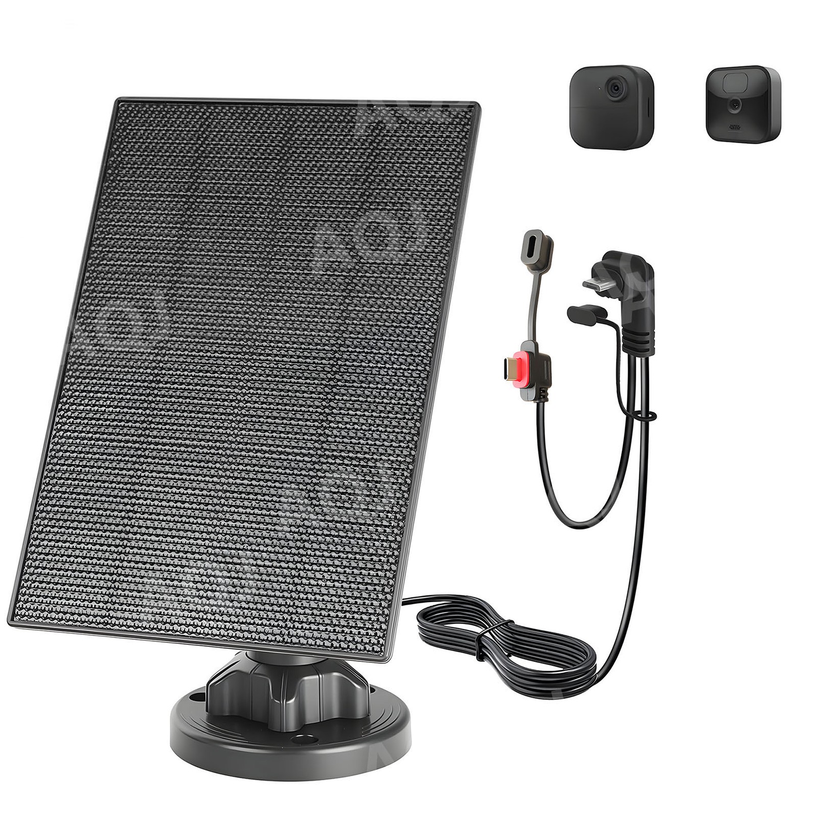 Blink Solar Panel with 4000Ah Battery, 13ft Cable Rubber Plug and 3W/5V