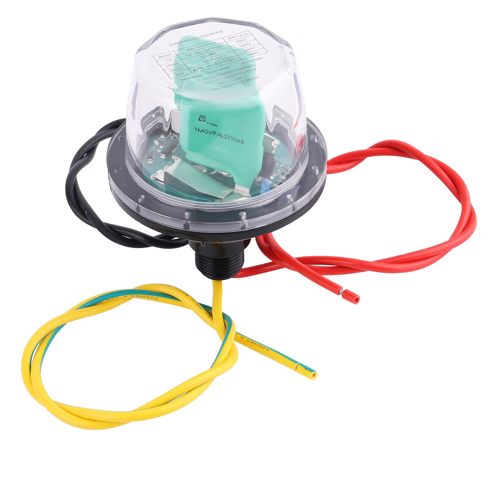 Surge Device 600VDC Electronics Surge Arrester Safe Guard for Home & Garden