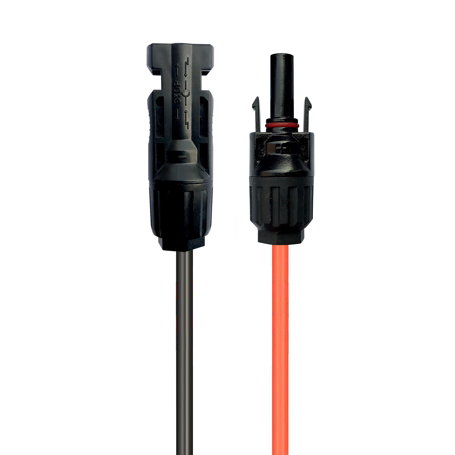 Solar Panel Extension Cable Wire PV Connector 10/11/13AWG Black + Red 1 Pair
