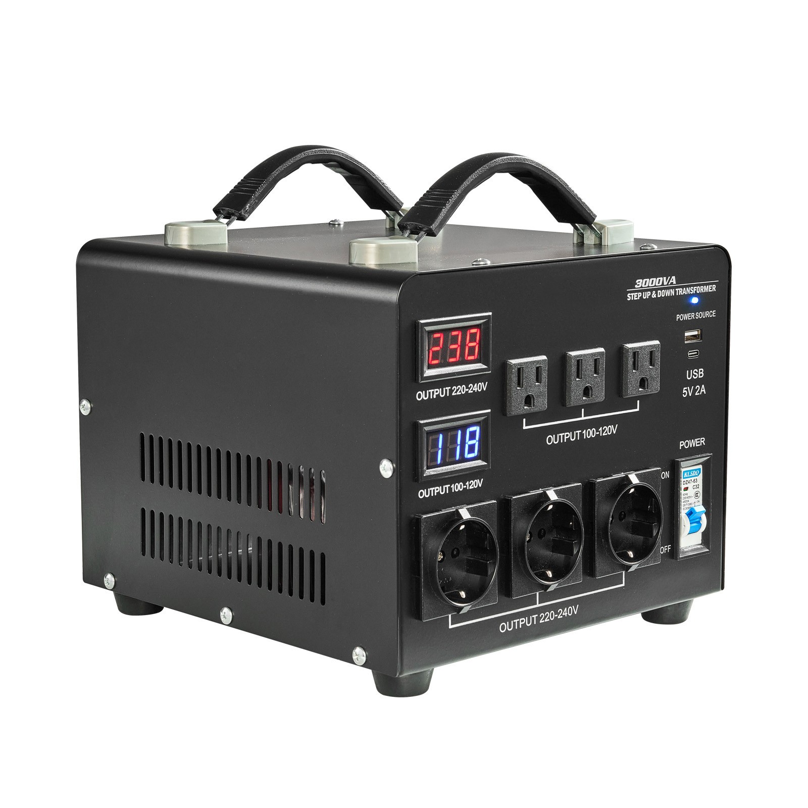 3000VA Automatic Voltage Converter Transformer for 110V to 220V & 220V to 110V