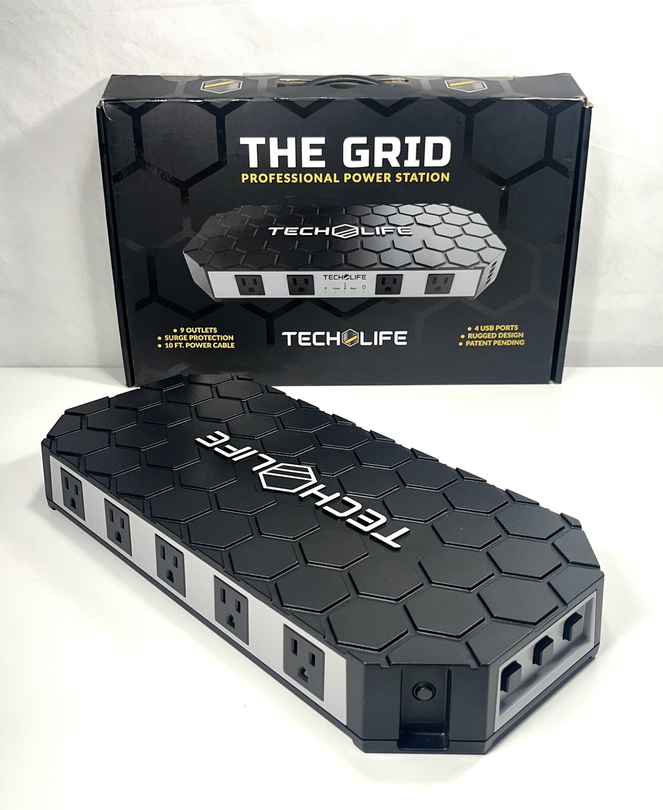 Tech-Life Power Station With nine 100-volt power outlets & four 2.1 amp USB port