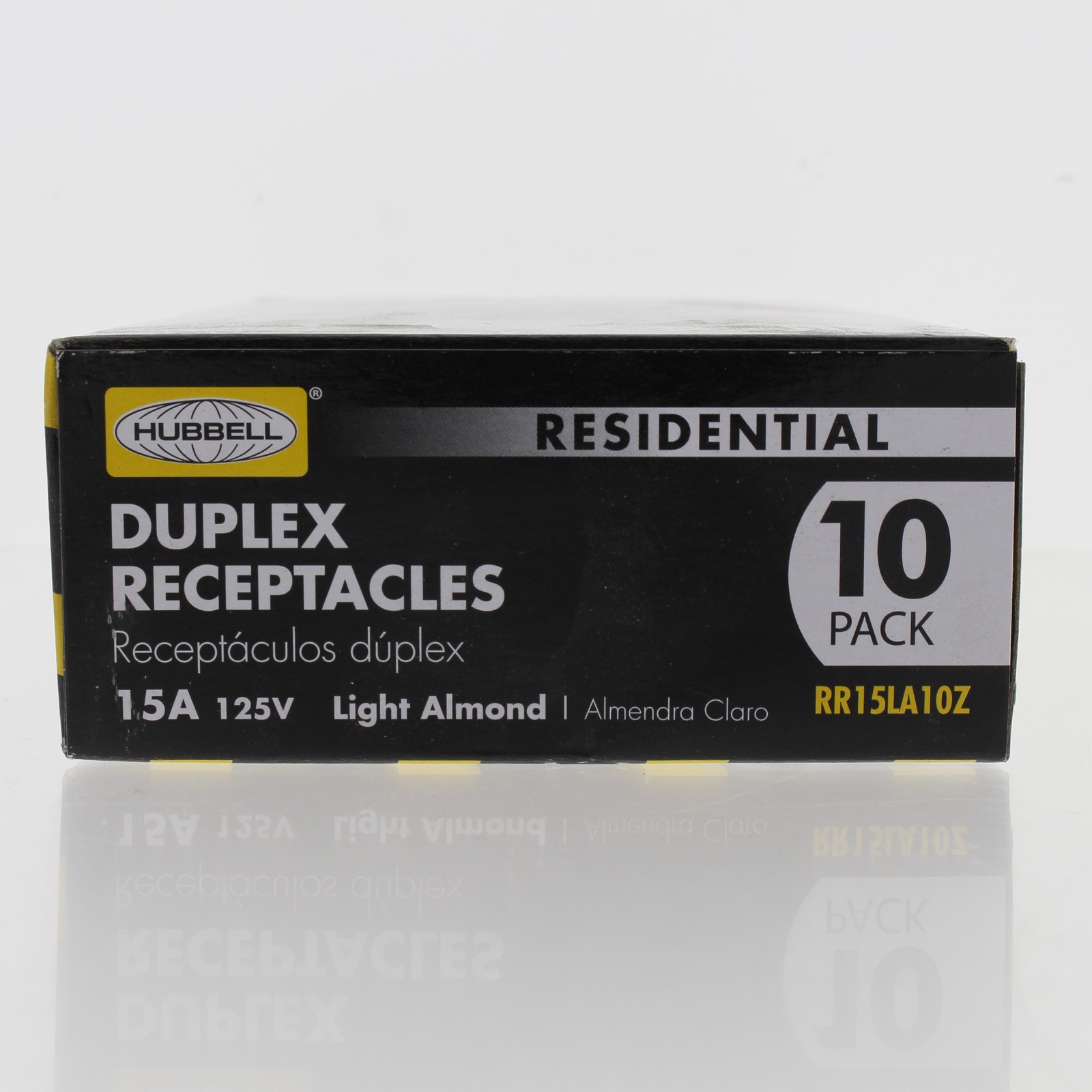 10 Hubbell Lt Almond Residential Duplex Receptacle Outlets 5-15R 15A 125V RR15LA