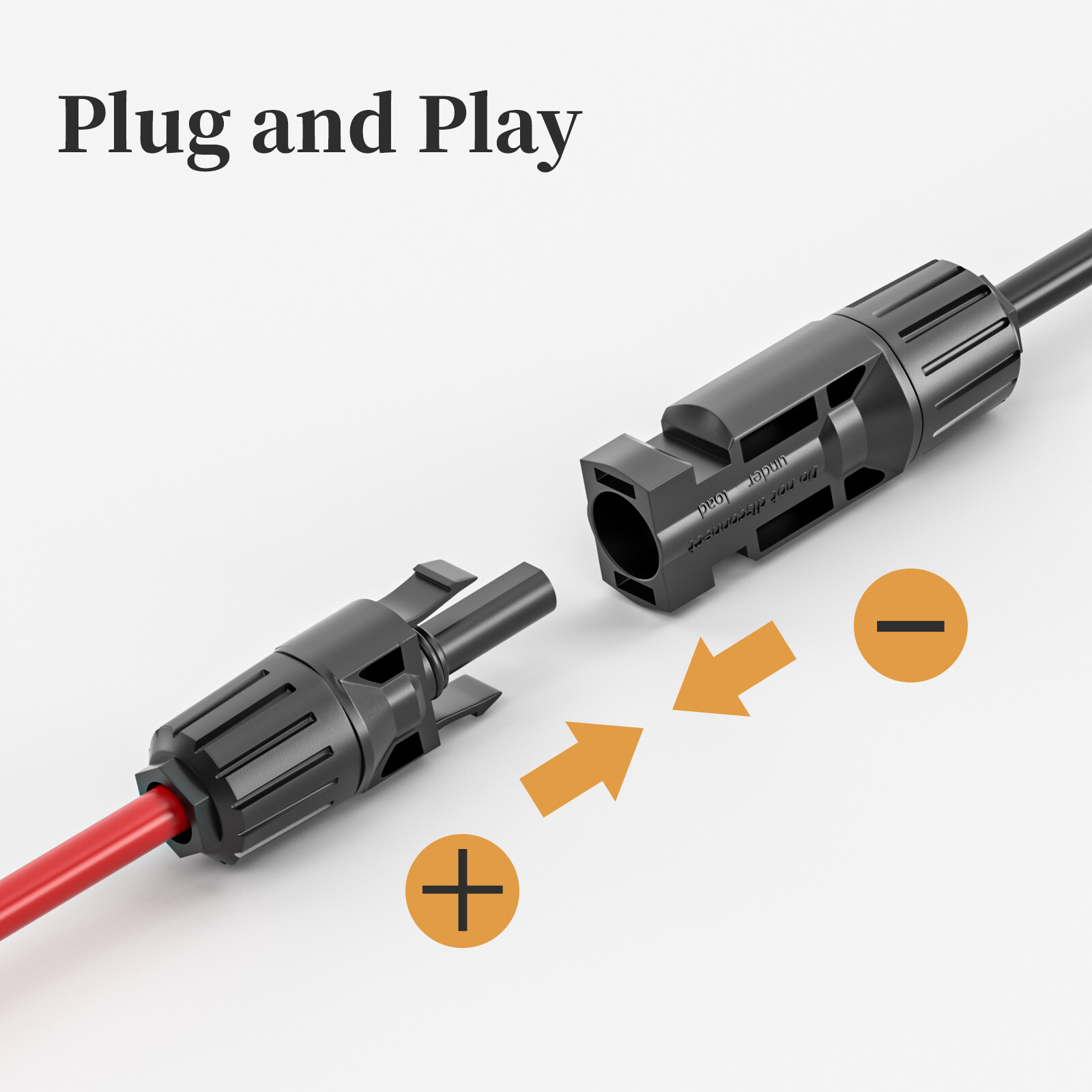 Solar Connectors Cable for Solar Panels Cable Splitter Y Branch Parallel Adapter