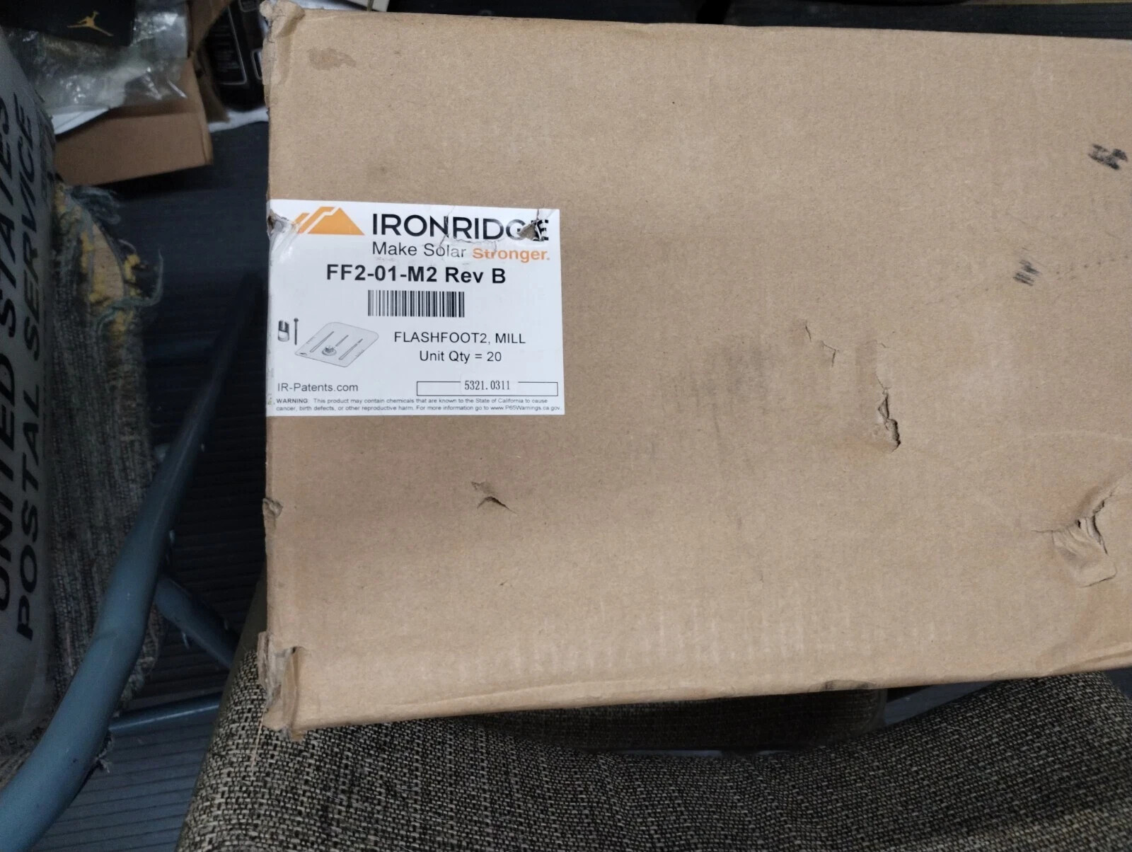 IronRidge FlashFoot 2 Kit, Qty: 20 Mil M IR FF2-01-B2 Rev B (Black Finish)