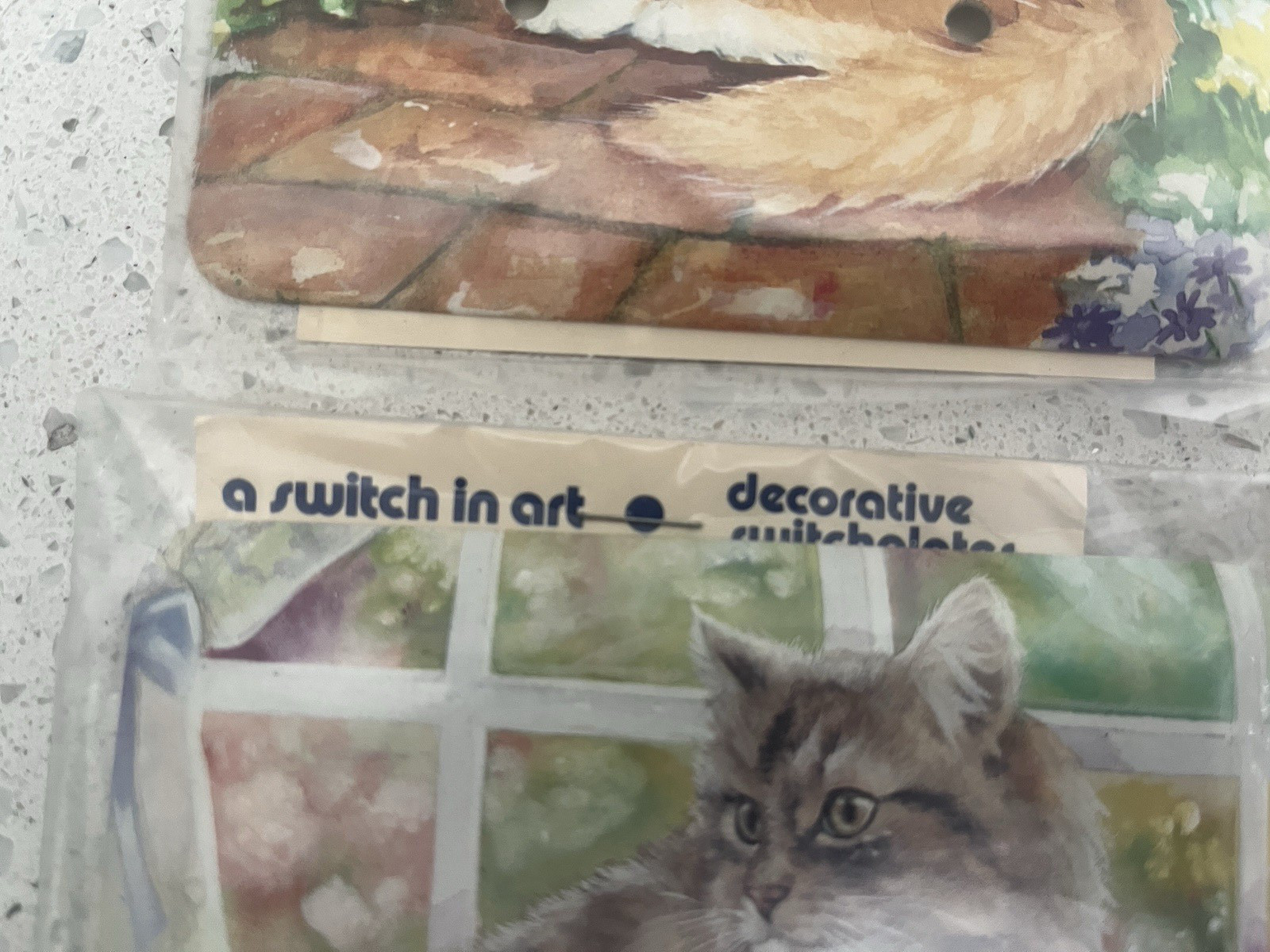 A Switch in Art – Metal Cat Kitten Single Double Light Switch Cover READ CHOOSE