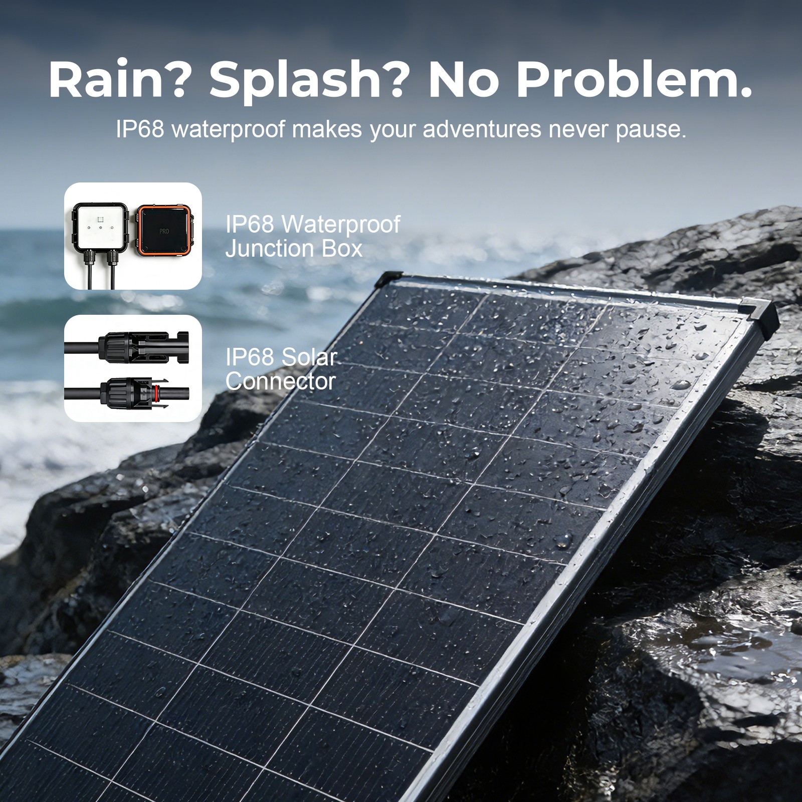 100W 200W 400W 1000W Watt 18V Solar Panel Mono N-Type Charger RV Home Off-Grid