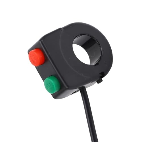 Universal 7/8inch ABS Plastic Handlebar 12V Horn Head Light Black On Off