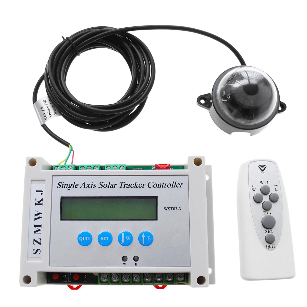 6000N Electric Single Axis Solar Tracker Controller + DC 12V 16″ Linear Actuator