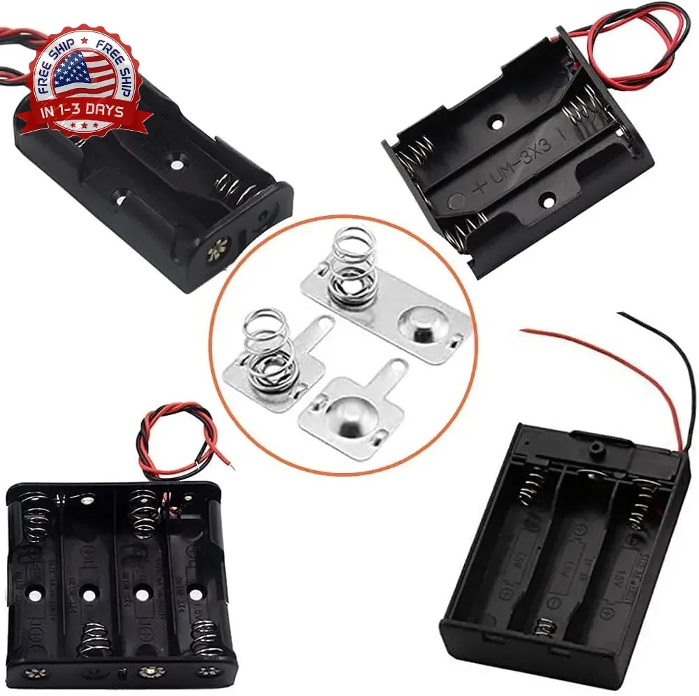 Cutelec 10Pairs Battery Springs AA Battery Negative to Positive Conversion Sprin