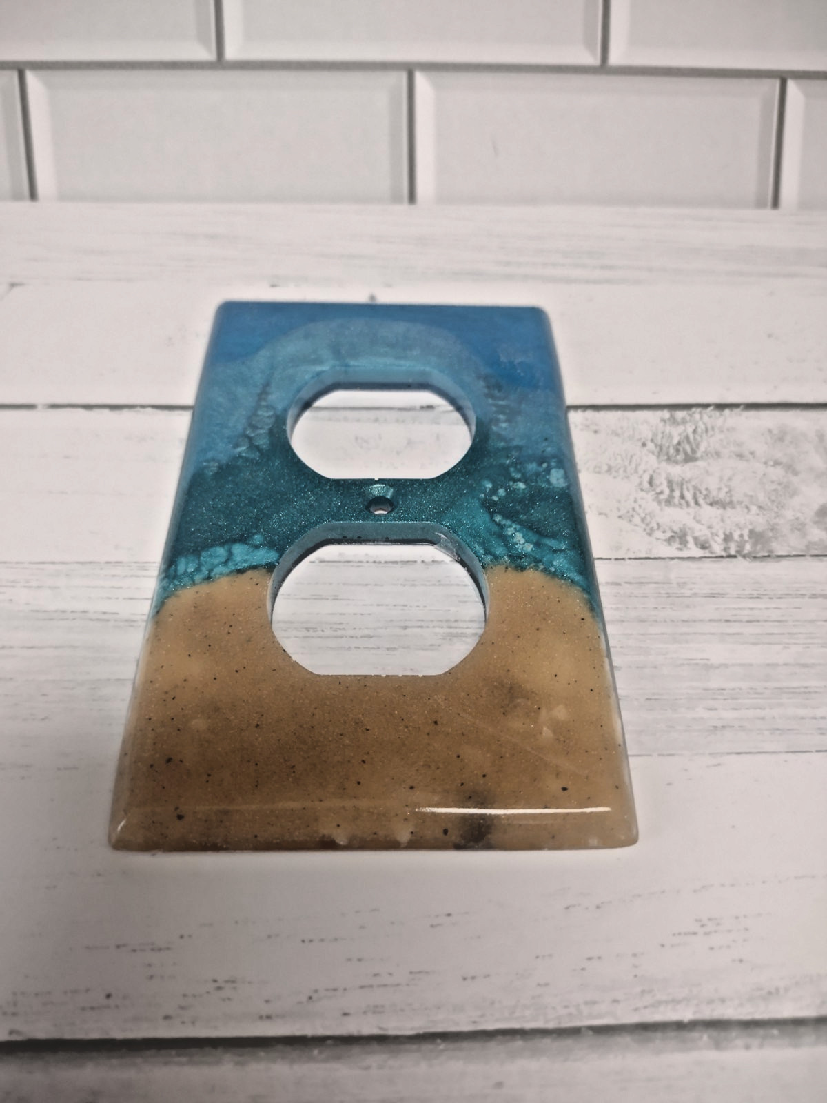 Custom Resin BEACH Light Switch Cover/Outlet Wall Plate Set of 3-CAN CUSTOM MAKE