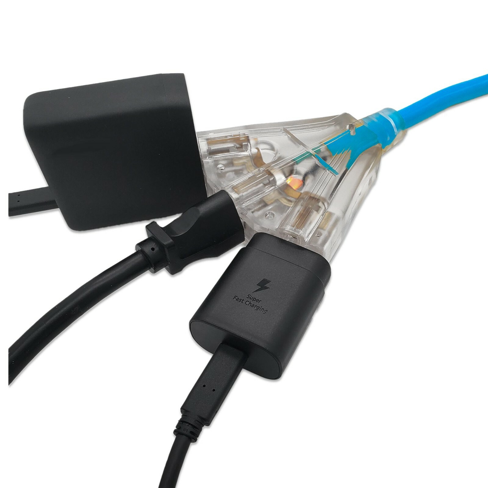 100′ 12/3 Flexible Extreme Cold Heavy Duty 3-Outlet SJEOW Oil-Resistant Cord