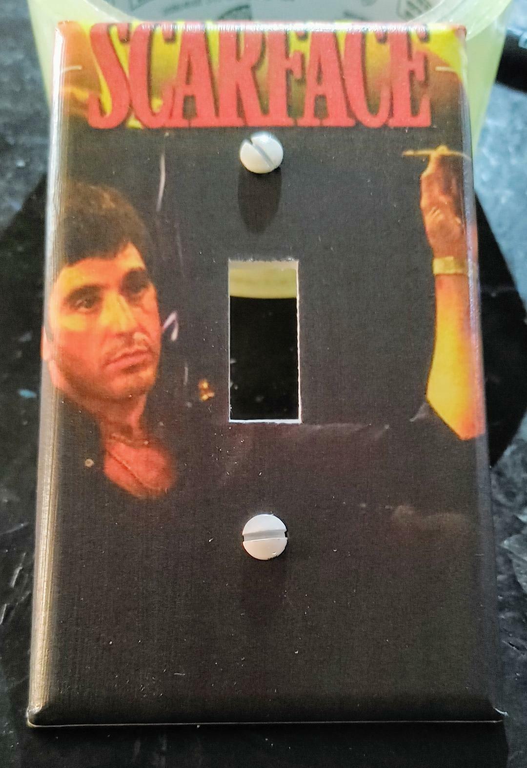 Custom Handmade Scarface – Style#2 – Light Switch Covers Various Styles