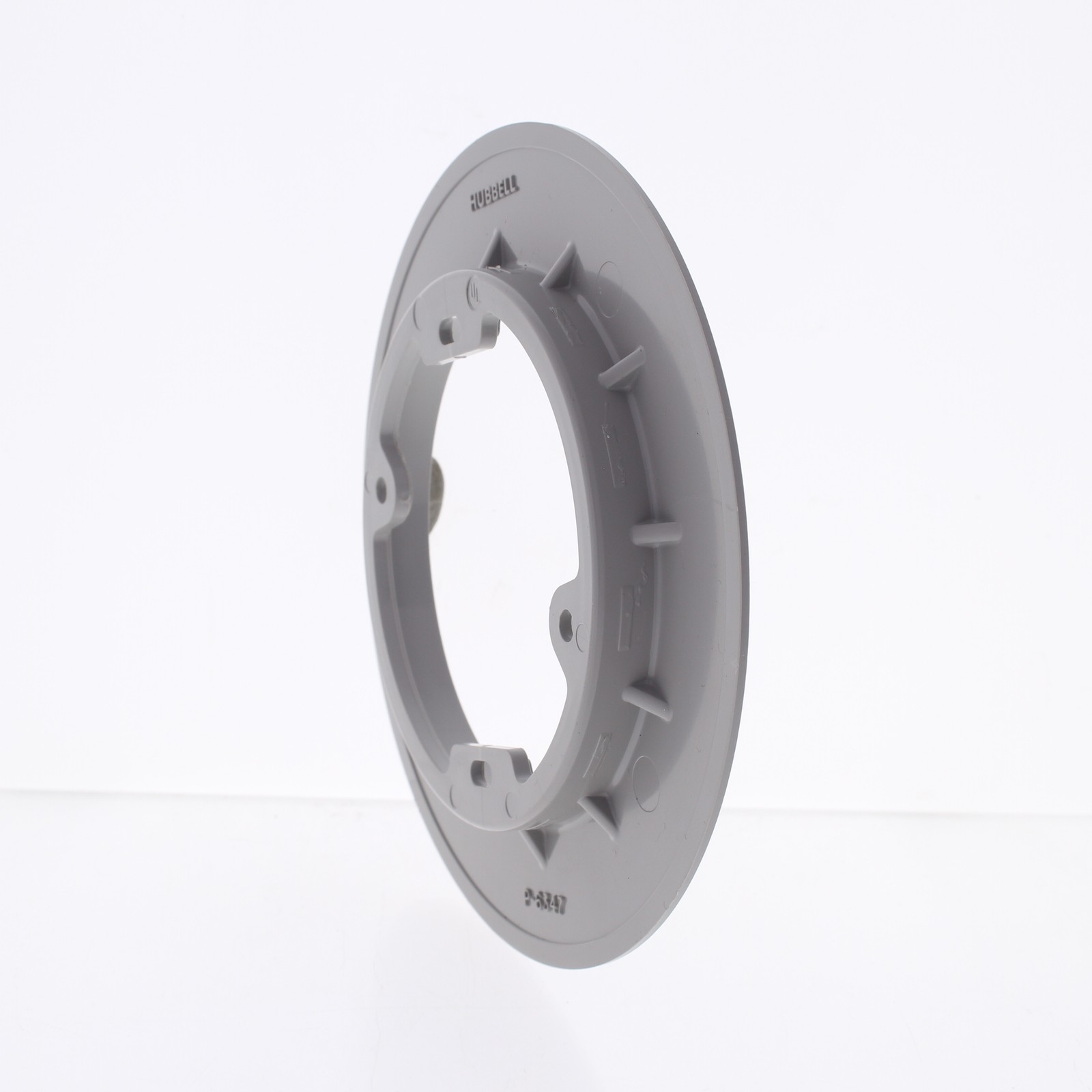 Hubbell Gray Scrubshield Carpet Flange for Floor Box 6-1/4″ Dia PFBFGYA