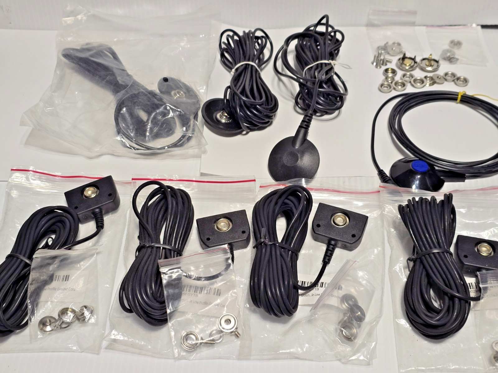 8 pcs Grounding Mat Replacement Cord Black Cable for All Grounding Sheets, Read!