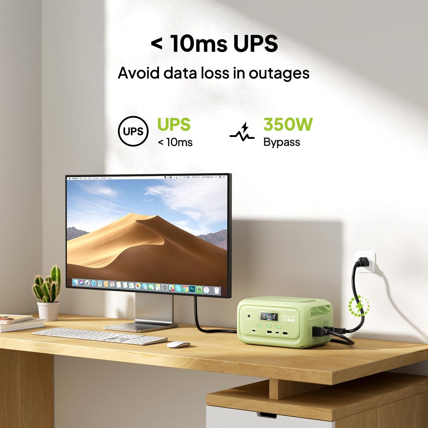 BLUETTI Elite 10 Mini 200W 128Wh Portable Power Station LiFePO4 Battery for Trip