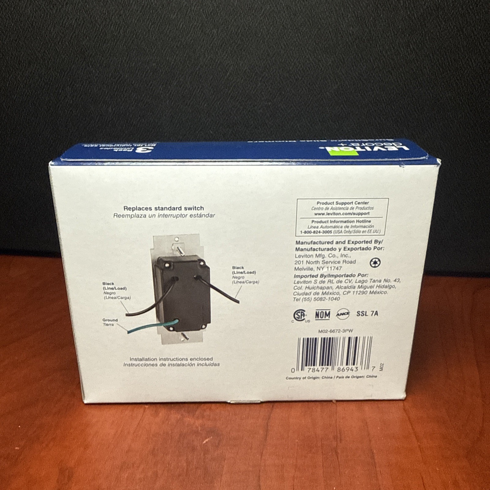 Leviton SureSlide White Slide Dimmer 6672-3PW – 3 Count (9437)