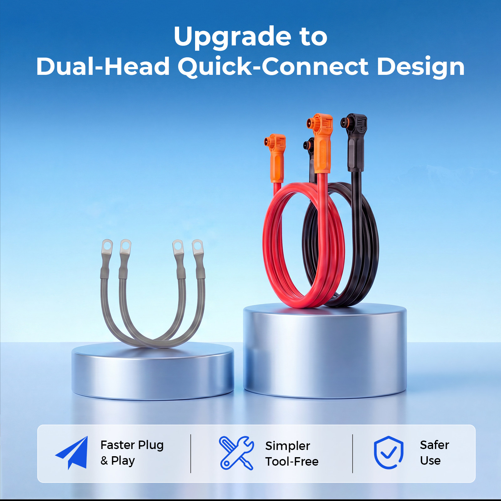WattCycle Dual-Head Quick-Connect Parallel Cable 48V 314Ah Wall-Mount Battery