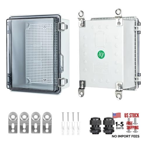 Waterproof Outdoor Project ABS Plastic Junction Box，IP67 5.9″x5.9″x3.5″ Clear