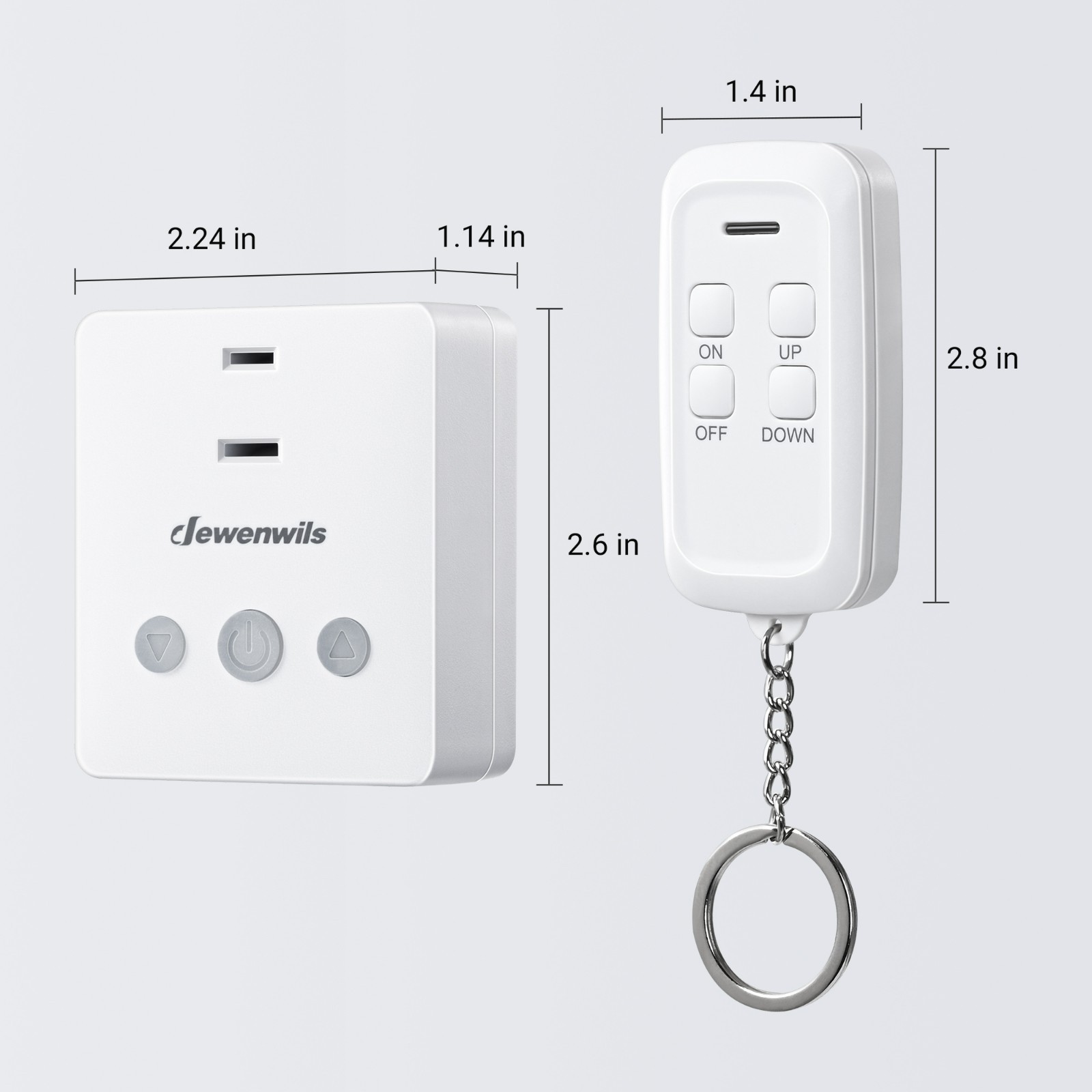 Plug-in Lamp Dimmer Switch, Wireless Remote Dimmer Plug for Floor Lamps 100FT