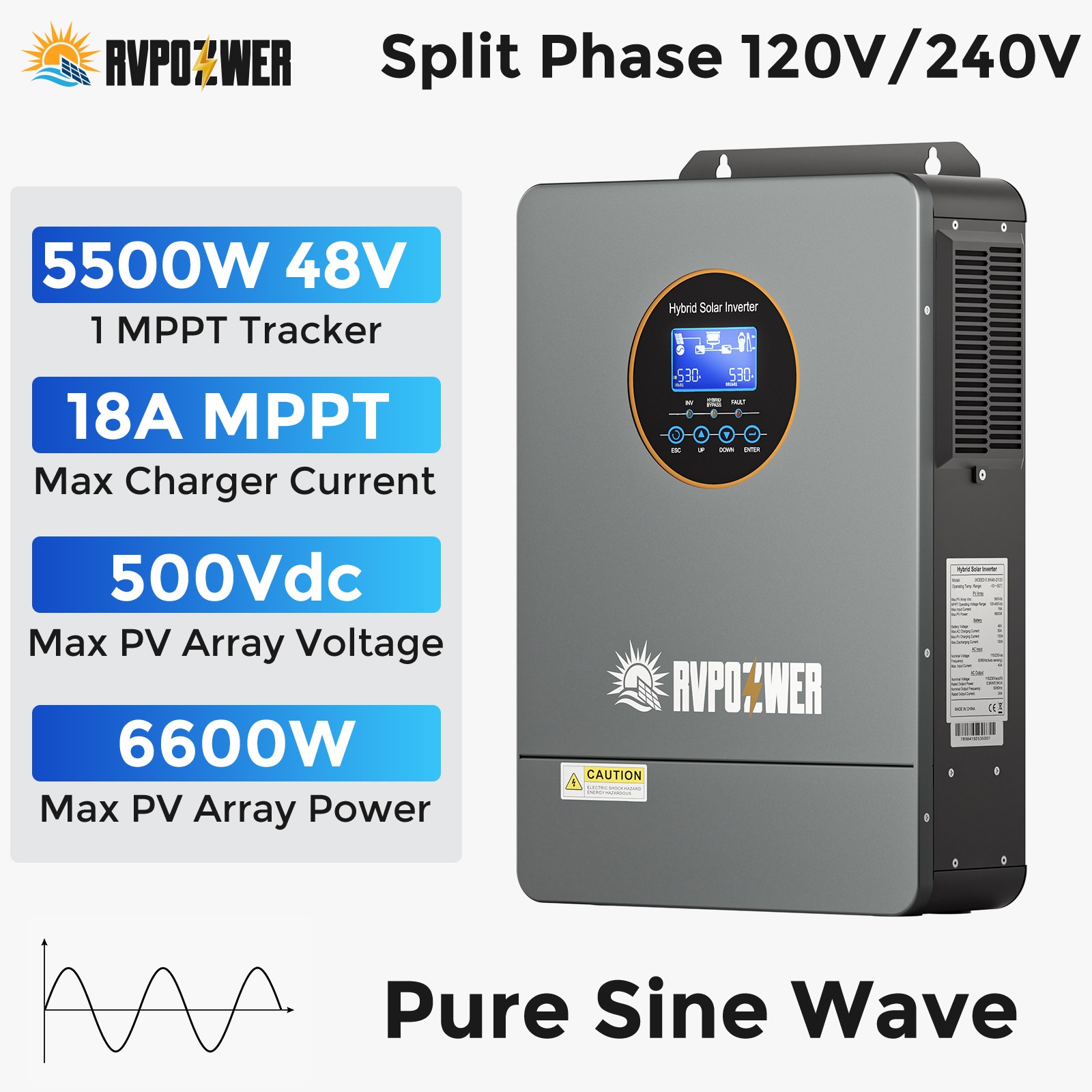 48V 314Ah Lithium Battery 16kWh+ 5.5kWh 48V Solar Hybrid Inverter MPPT Off-Grid
