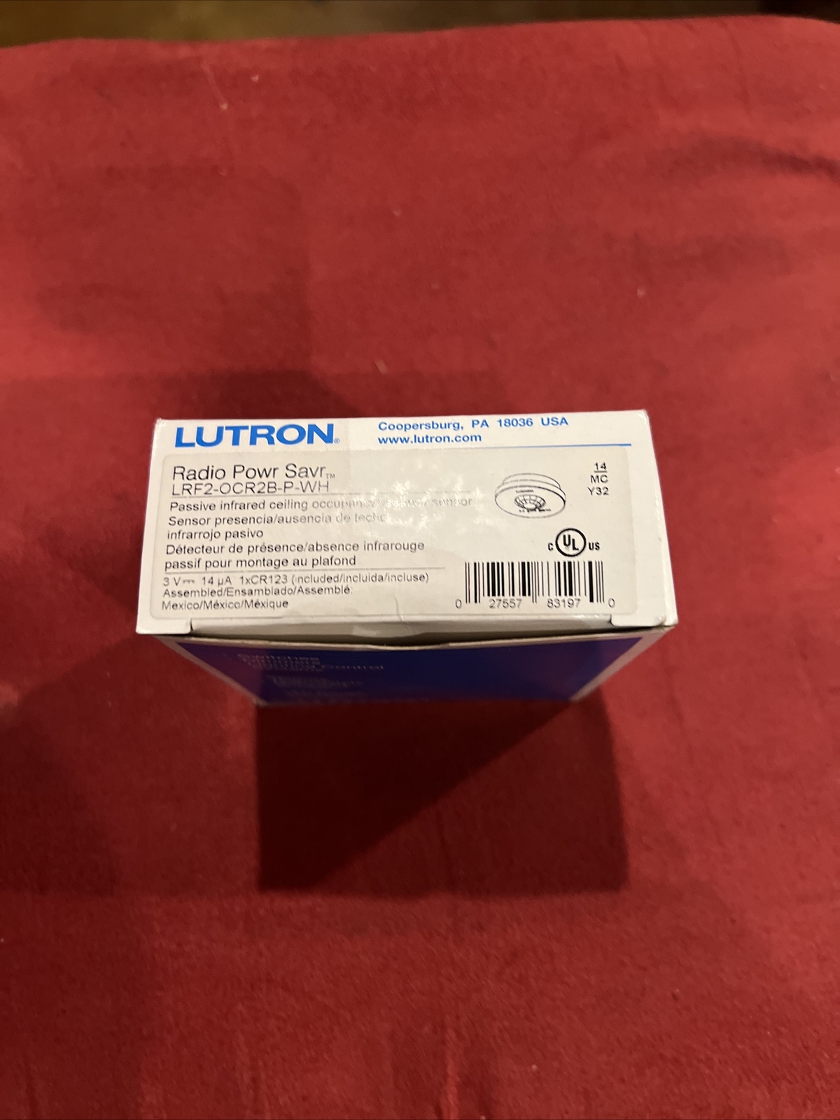 LUTRON LRF2-OCR2B-P-WH Wireless Motion Sensor – RadioRa2&Ra3
