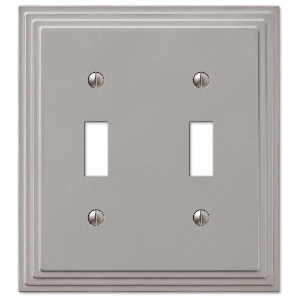Steps Satin Nickel Switchplate Wall Plate Covers Light Switch