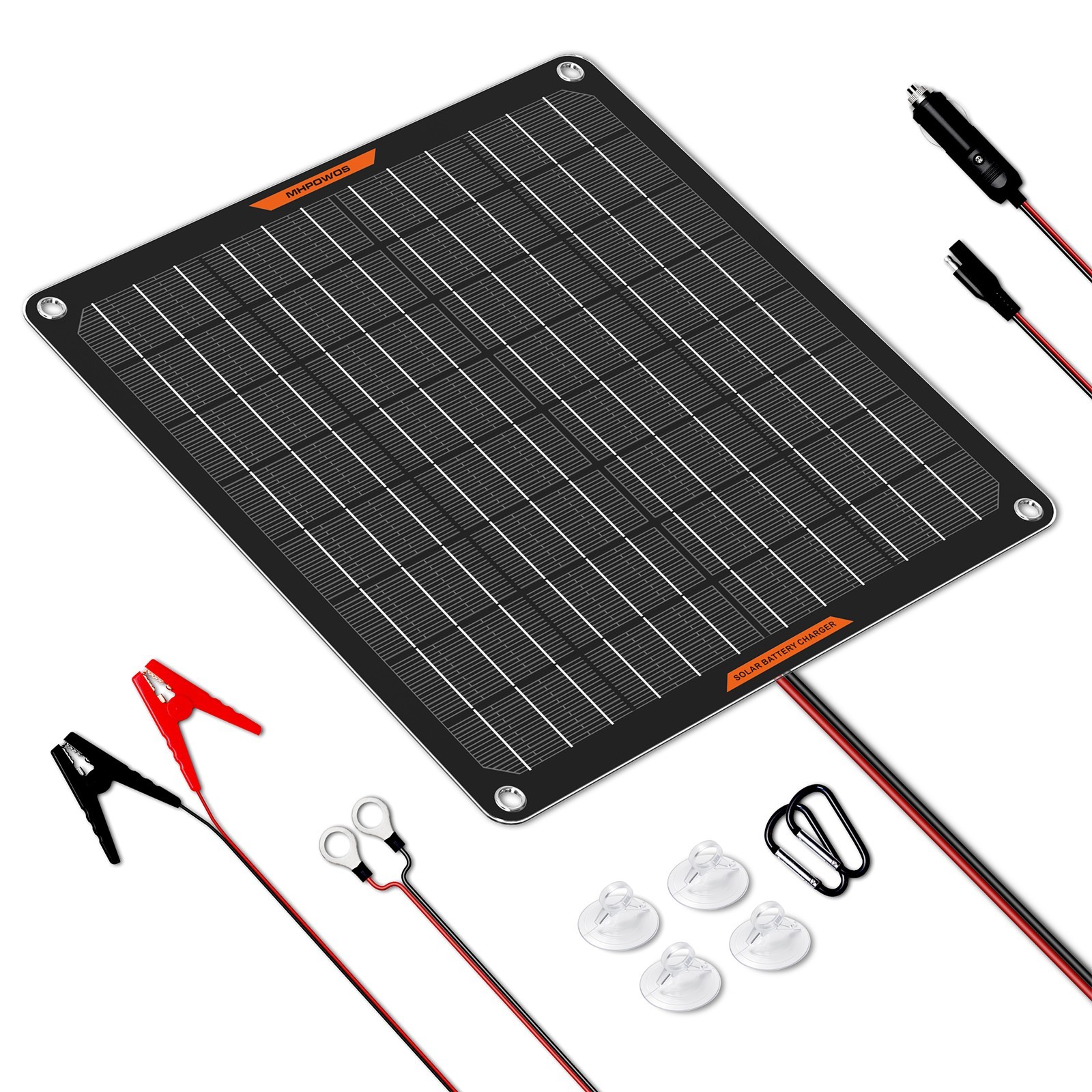 10W 30W 50W Solar Battery Charger 12V Solar Panel Kit for 12V Battery AGM LFP