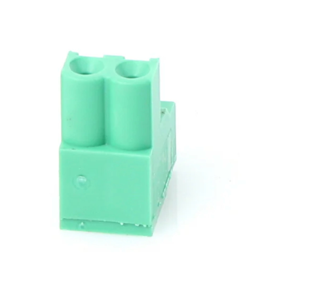 True 937360 OEM Connector, 2 Pole LAE, Green, 13/32″ x 11/16″ x 19/32″