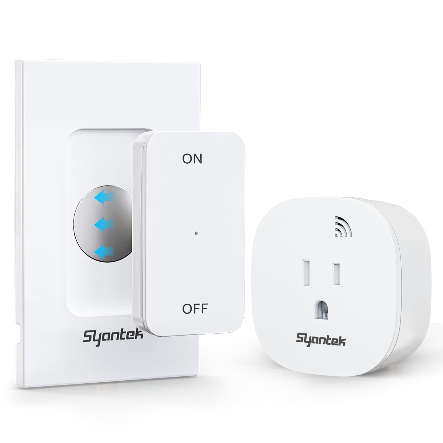 Wireless Wall Switch Remote Control Outlet Kit, 15A/1875W Heavy Duty Electric…