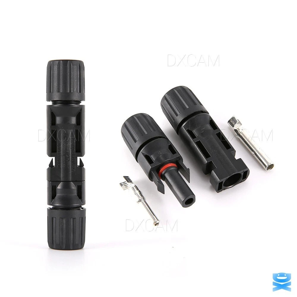 10/20/50/100/200 Pairs Solar Cable Connectors Male Female DIY For Solar Panel US