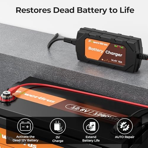 12V 10A Lithium Battery Charger, 12V 10A LiFePO4 Battery Charger, Samrt 12V
