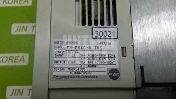 MITSUBISHI FR-E540-0.75K Inverter Tested – Cosmetic Issue, See Photos