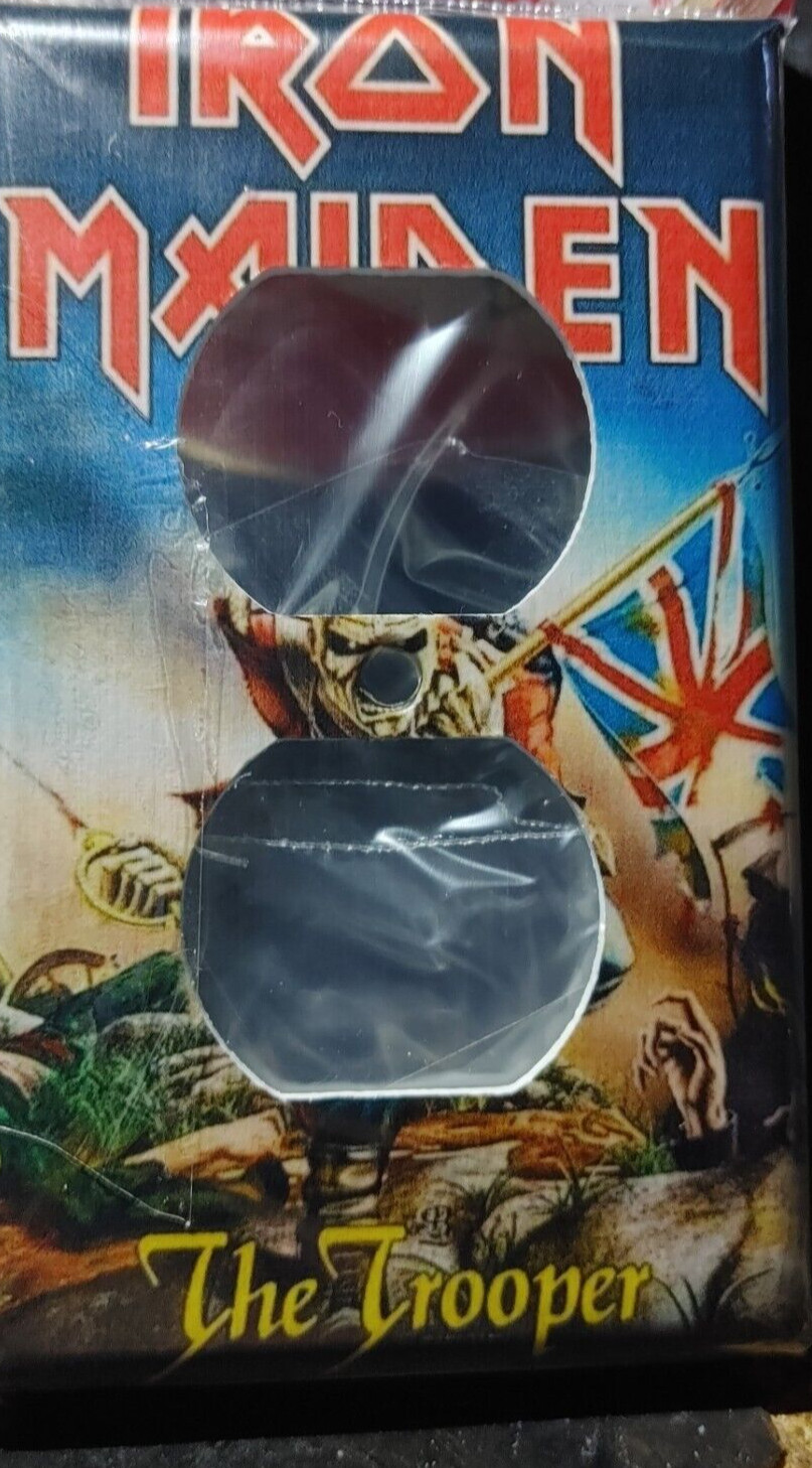 Custom Handmade – Iron Maiden -The Trooper – Electric Outlet Cover