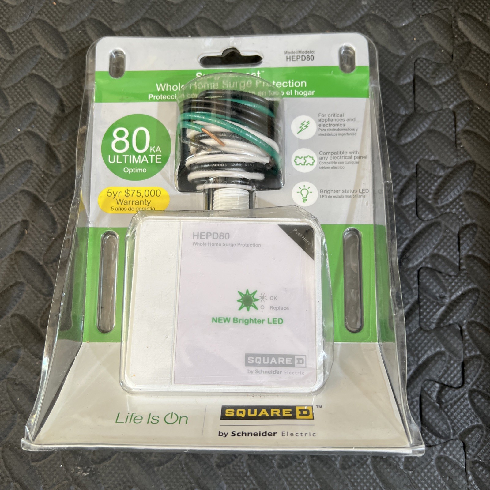 Square D HEPD80 120/240V 80kA Surge Arrest Protection Electric Device Brand New