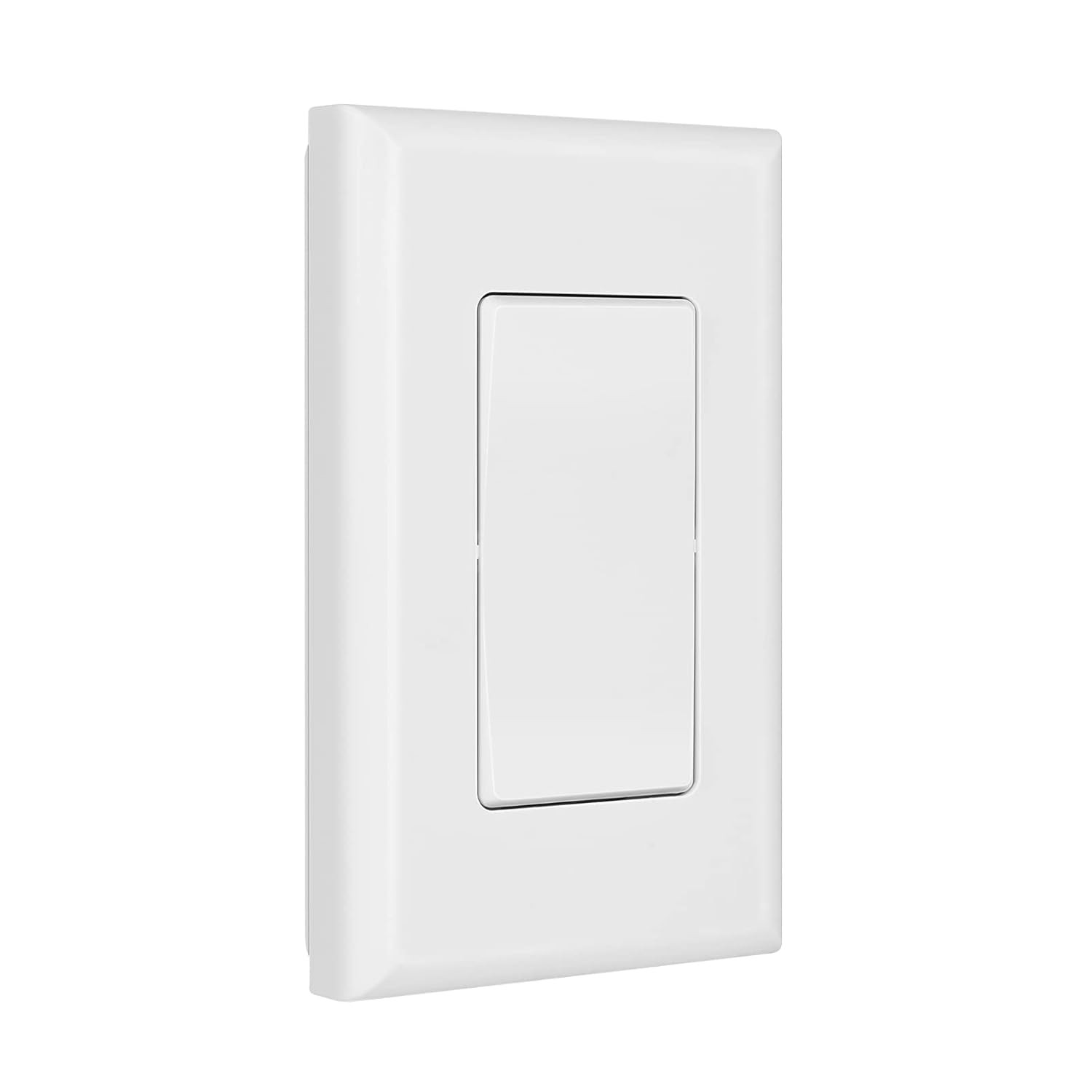 Single Wireless Remote Control Wall Switch with Hanging Plate, Programmable and