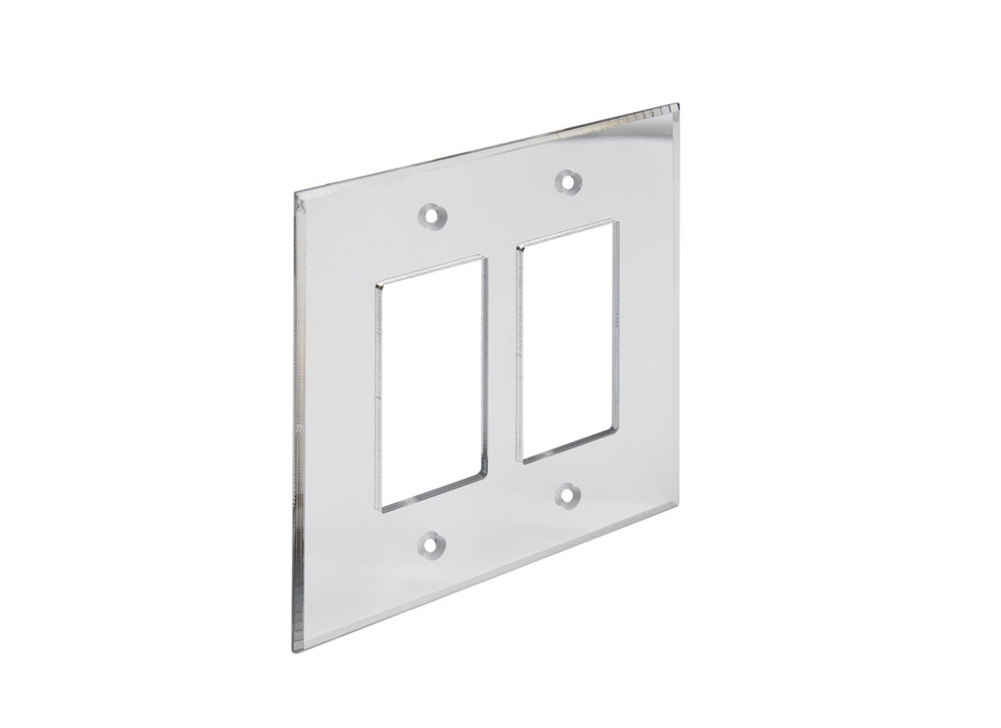 FHC AMP202 Clear Double Decorator/Rocker Acrylic Mirror Plates