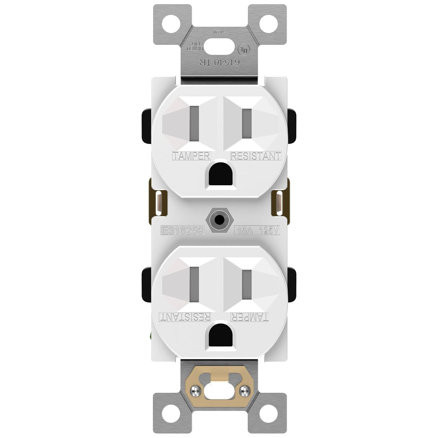 Duplex Receptacle Outlet, Tamper-Resistant Electrical Wall Outlets, Residential