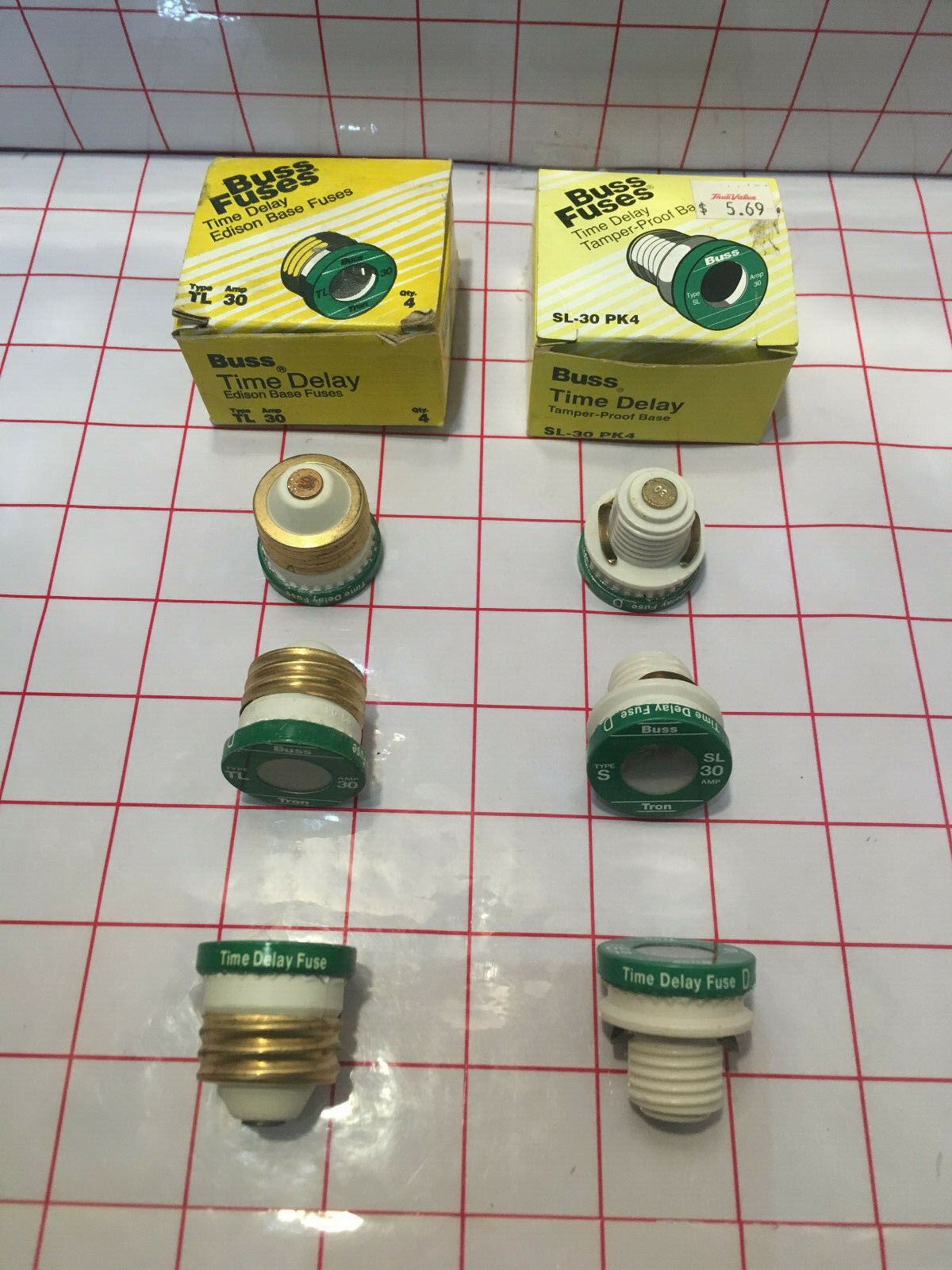 Buss Fuses Screw-In Plug Type Home Fuse Panel (Various Types & Amp Available)