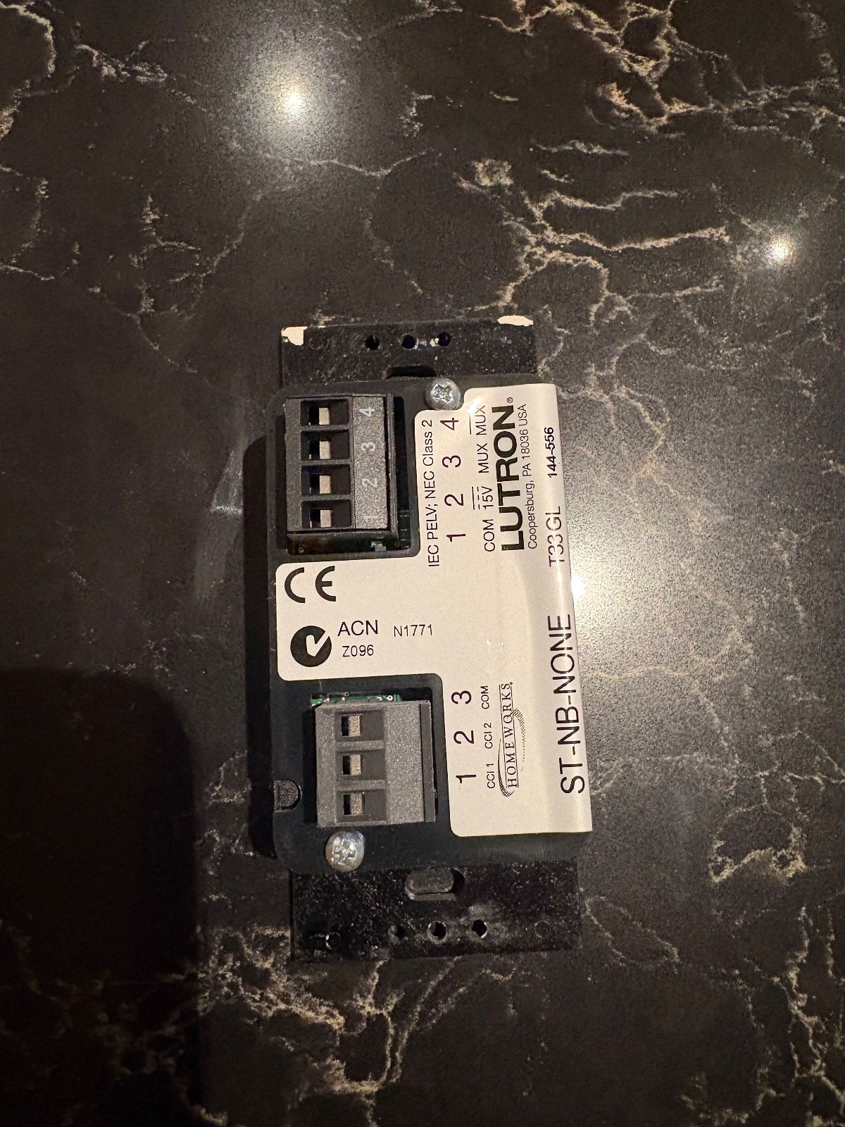Lutron wired keypad FROM WORKING SYSTEM-NO BUTTONS QS Illumination Interactive