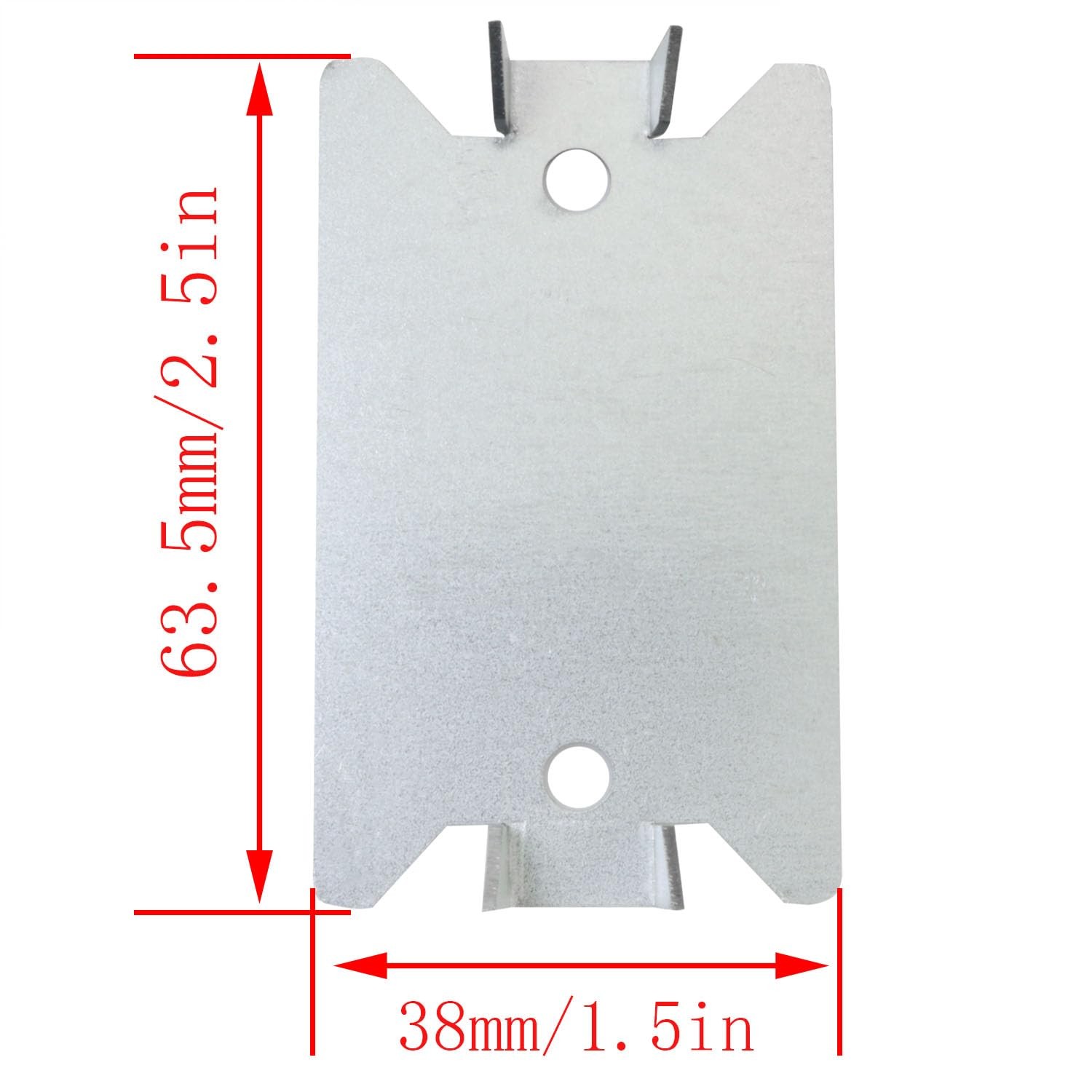 20PCS Metal Cable Protection Plate 2.5×1.5 in 16 Gauge Steel Wood Plate Stave…