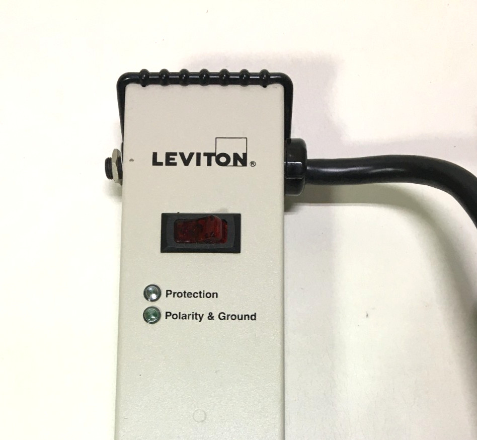 Leviton 5100-IS2 Surge Protector – Type 3, 20A, 125V, 6-Outlet Strip w/ Switch