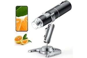 Wireless Digital Microscope, Skybasic 50X-1000X Magnification WiFi Portable Hand