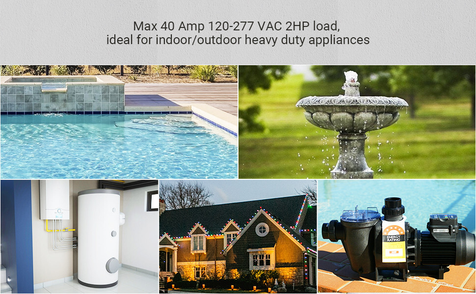 DEWENWILS Outdoor Smart WiFi Pool Pump Timer, Heavy Duty, Remote & Voice Control