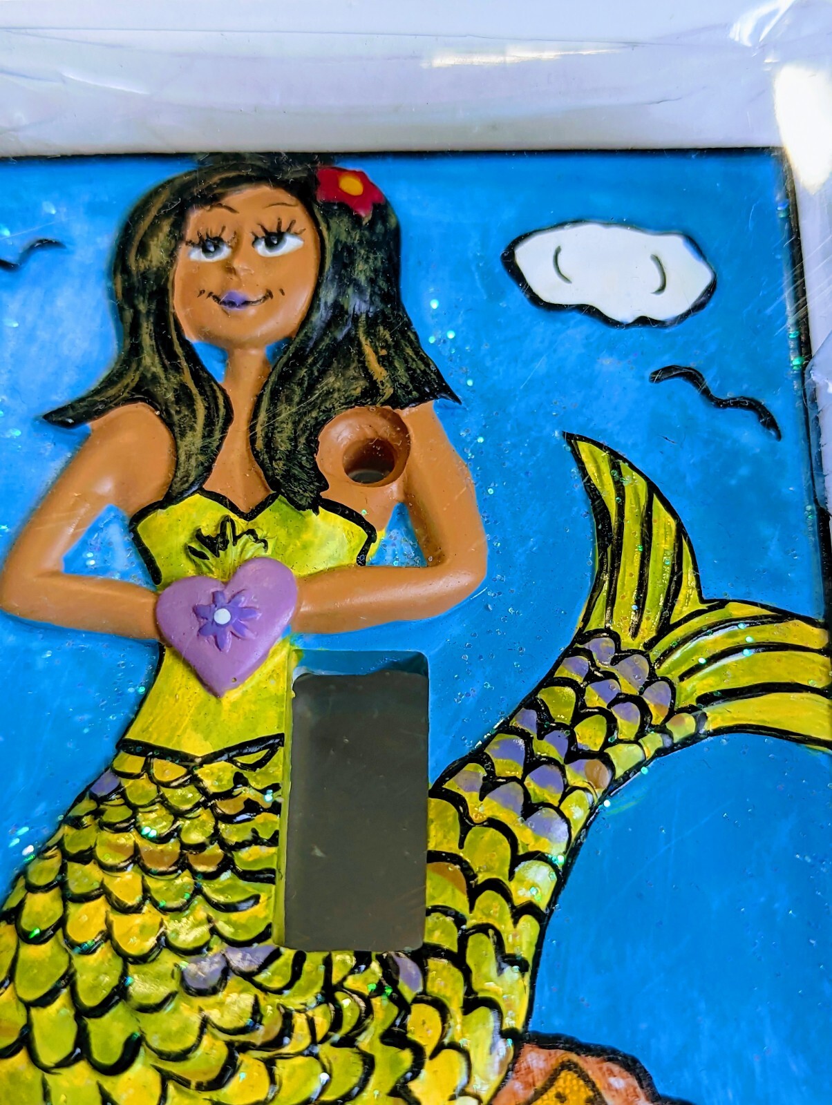 Mermaid Sparkle Light Switch Cover By Borders Unlimited