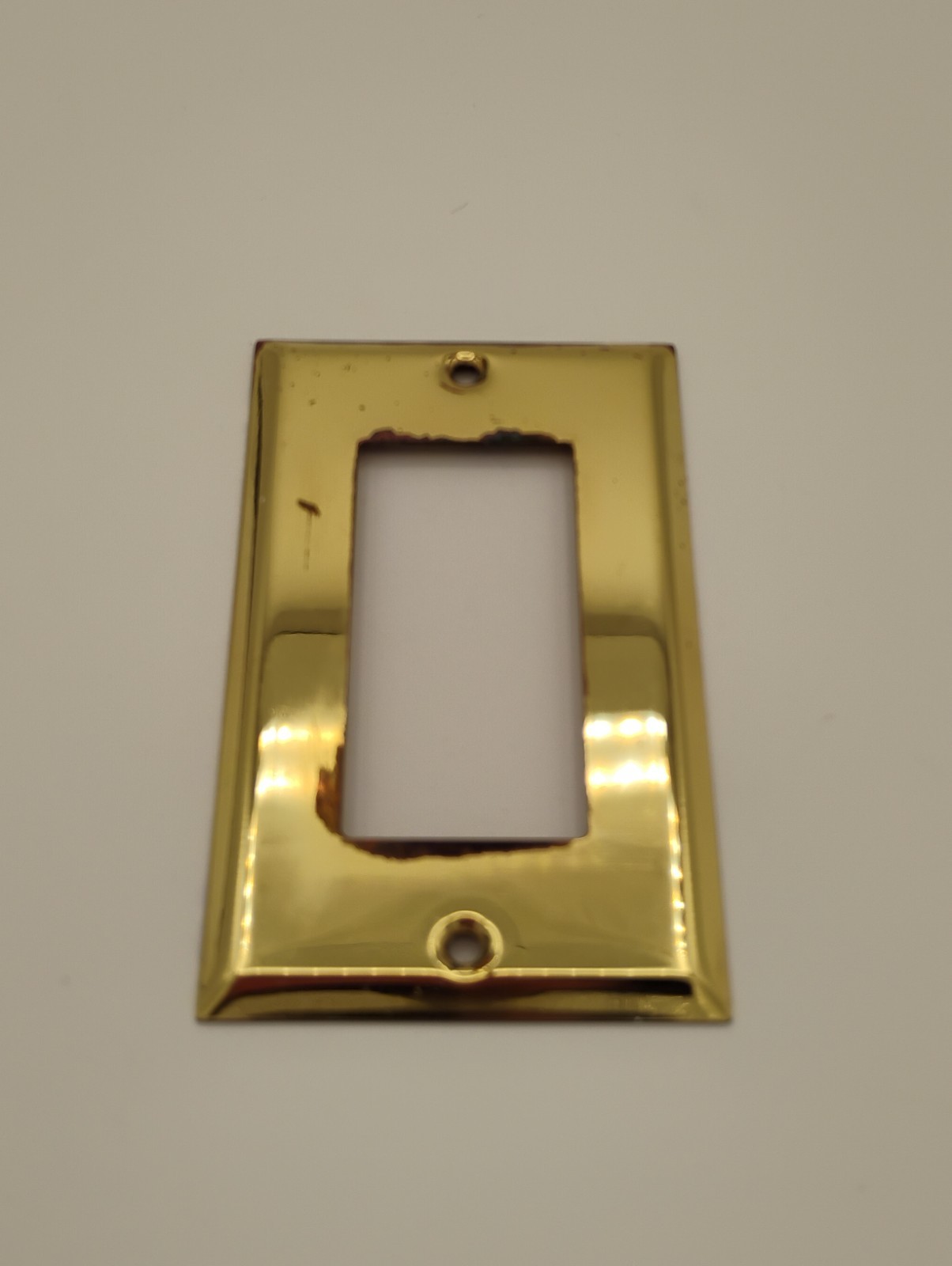 Unbranded, Mulberry Brass 1-Gang Rocker Light Switch Wall Plates, Lot Of 5