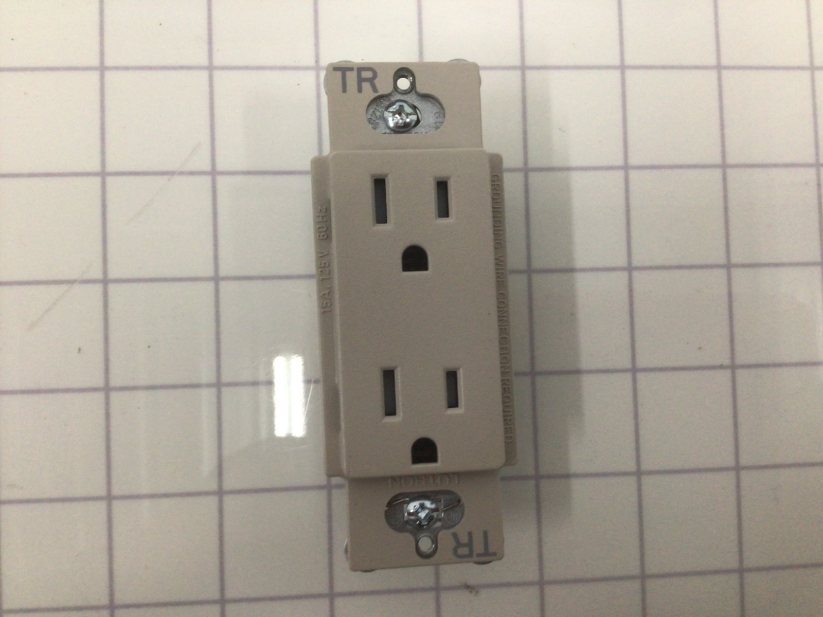 Claro 15-Amp Tamper-Resistant Duplex Receptacle, Taupe (SCRS-15-TR-TP)