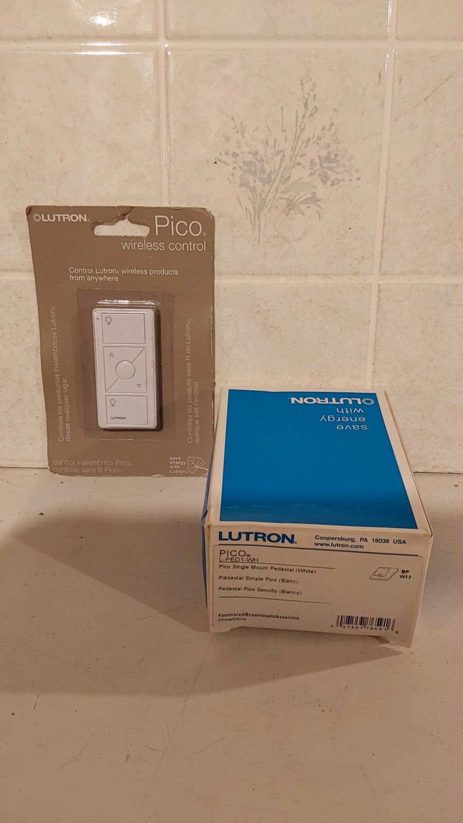 Lutron Pico PJ2-3BRL-WH w/ L PED1-WH, NEW!