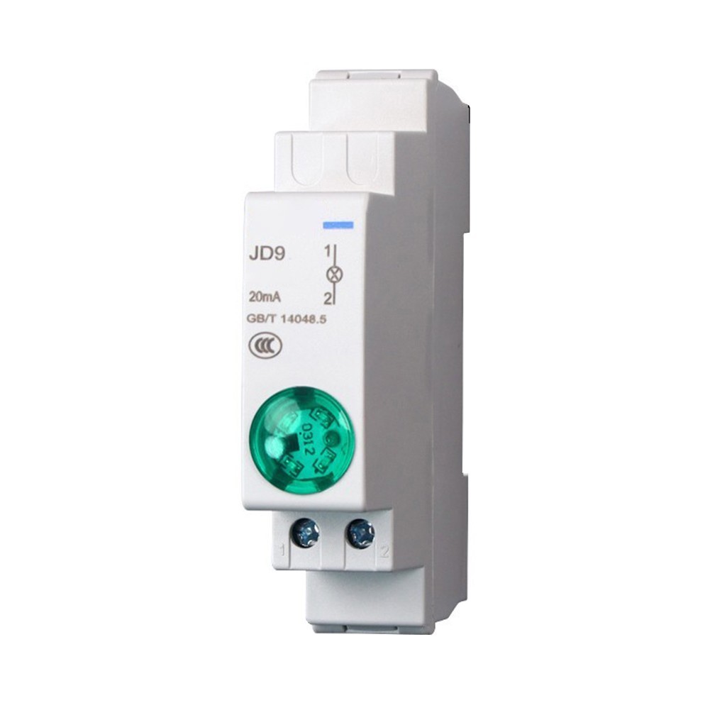Din Rail Mount LED Signal Lamp Series AC/DC 24V Indication Pilot Lights JD9