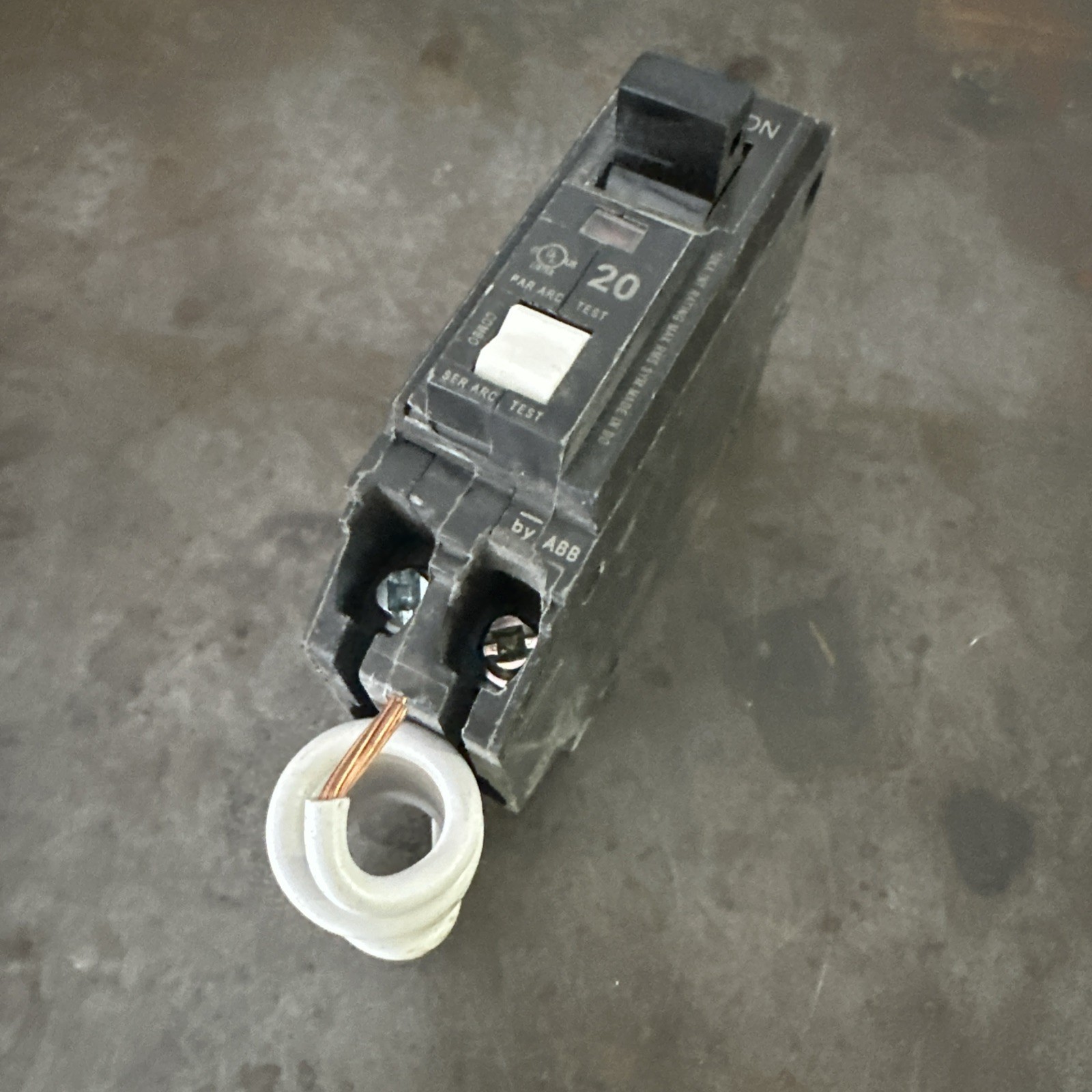 GE 20 Amp 1-Pole Ground Fault Breaker with Self-Test