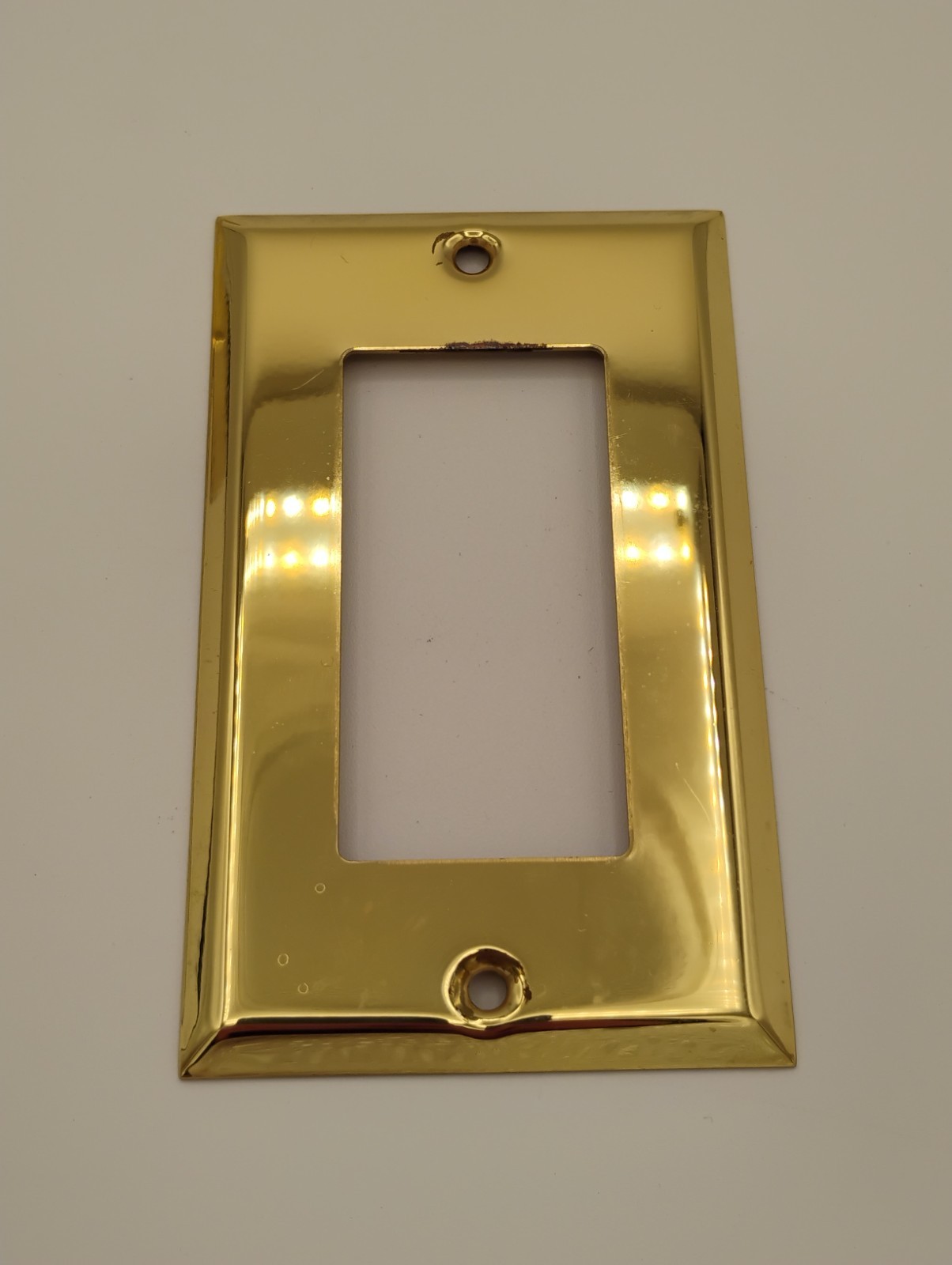Unbranded, Mulberry Brass 1-Gang Rocker Light Switch Wall Plates, Lot Of 5